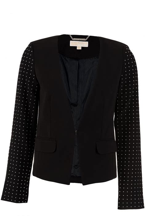 michael kors blazer with studded sleeves|Michael Kors blazers for men.